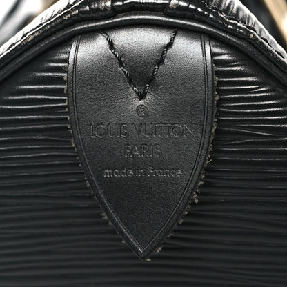 Louis Vuitton Epi Speedy 25 Black 6 of 8