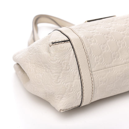 Gucci Guccissima Medium New Ladies Web Tote Off White 8 of 13