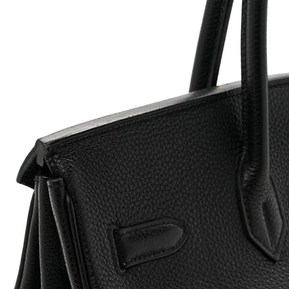 Hermes Taurillon Clemence Birkin 35 Black 16 of 17