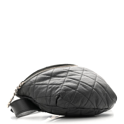 Chanel Grained Calfskin Quilted Waist Belt Bag Black 4 of 12