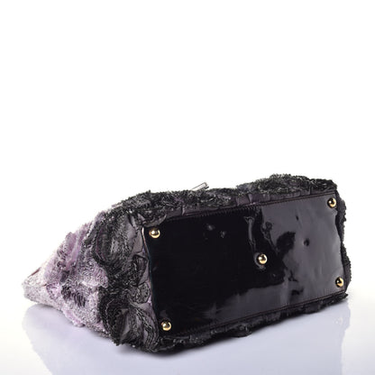 Valentino Garavani Silk Georgette Rosier Tote Purple 4 of 8