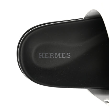 Hermes Calfskin Womens Chypre Sandals 36.5 White 7 of 9
