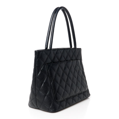 Chanel Caviar Quilted Medallion Tote Black 3 of 11