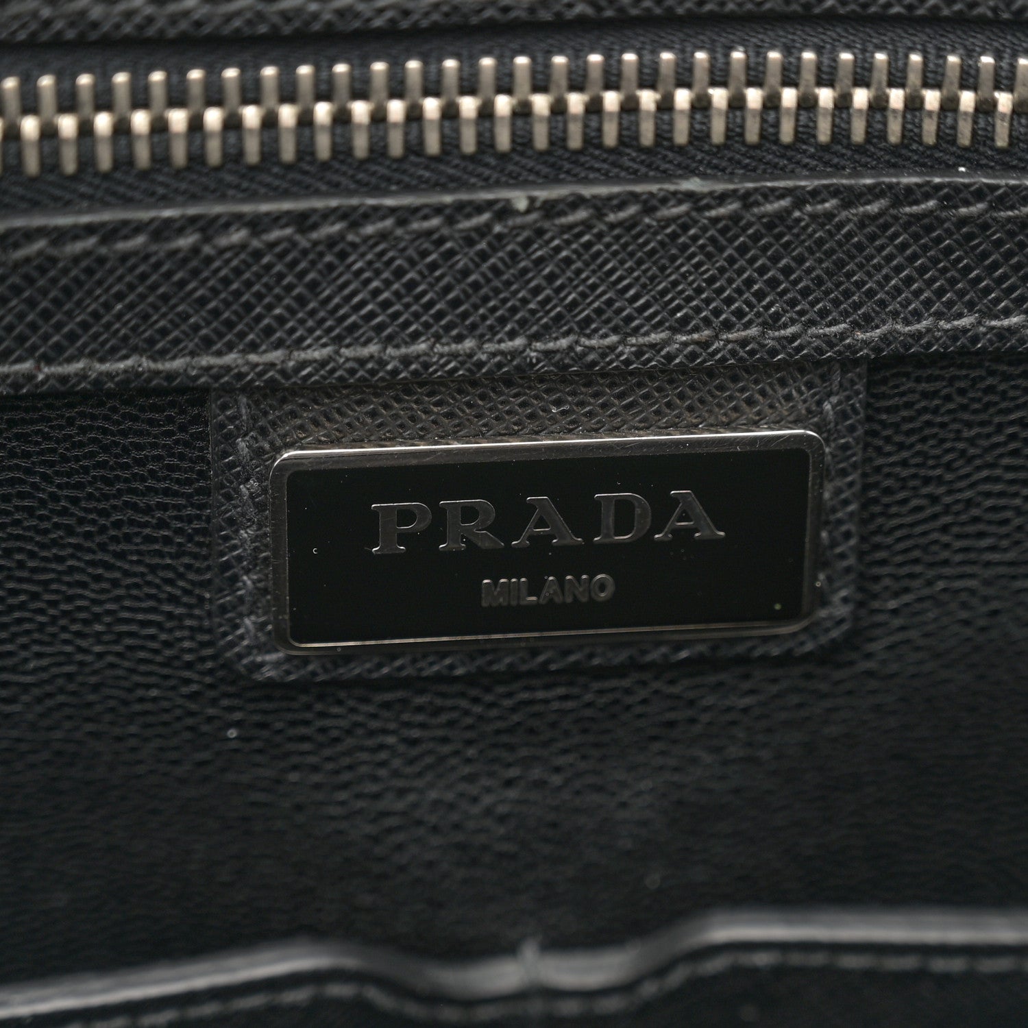 Prada Saffiano Travel Briefcase Black 7 of 15