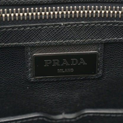 Prada Saffiano Travel Briefcase Black 7 of 15