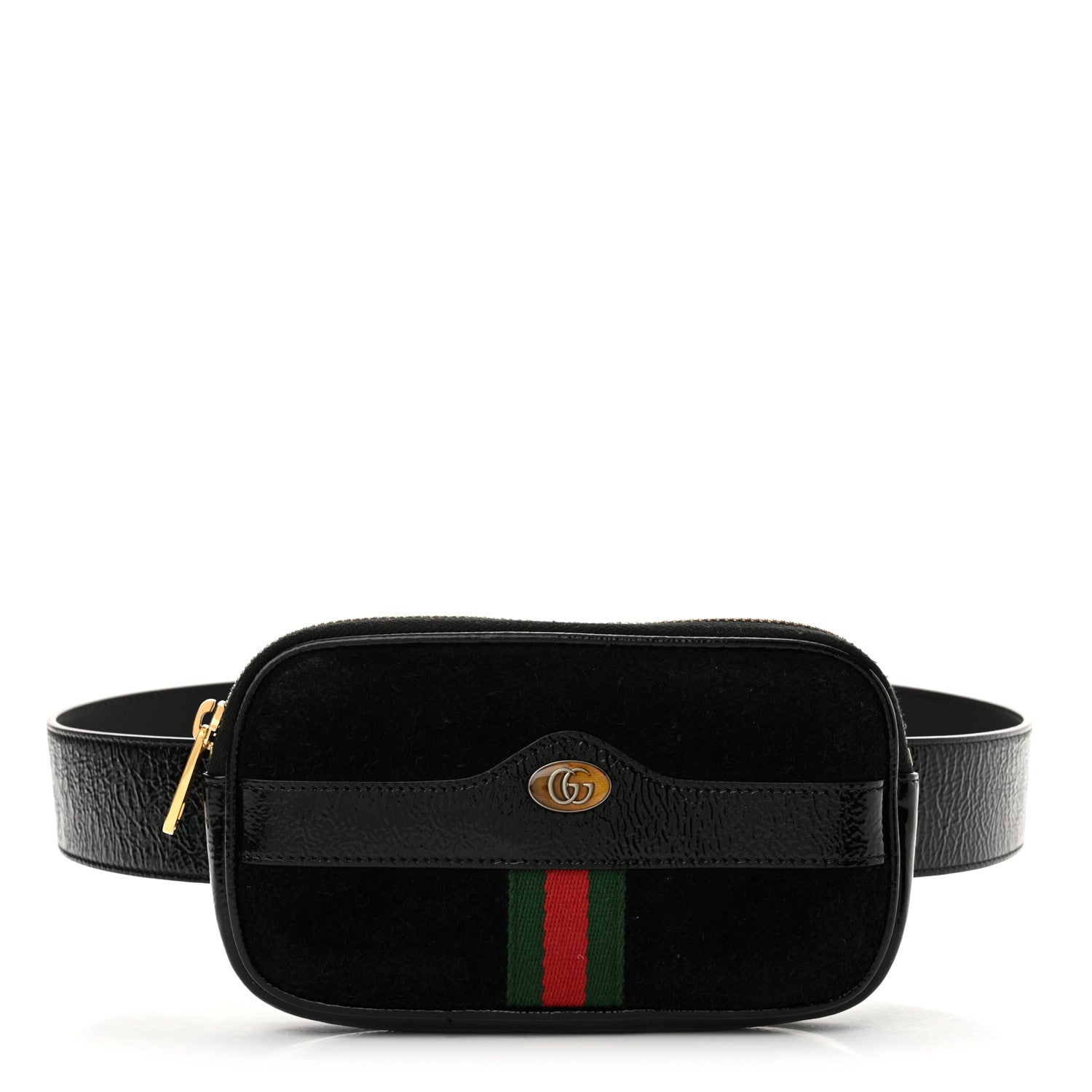 Gucci Suede Patent Ophidia Belted iPhone Case 85 34 Black 1 of 13
