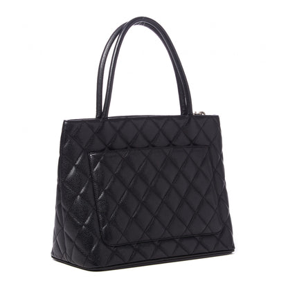 Chanel Caviar Quilted Medallion Tote Black 2 of 8