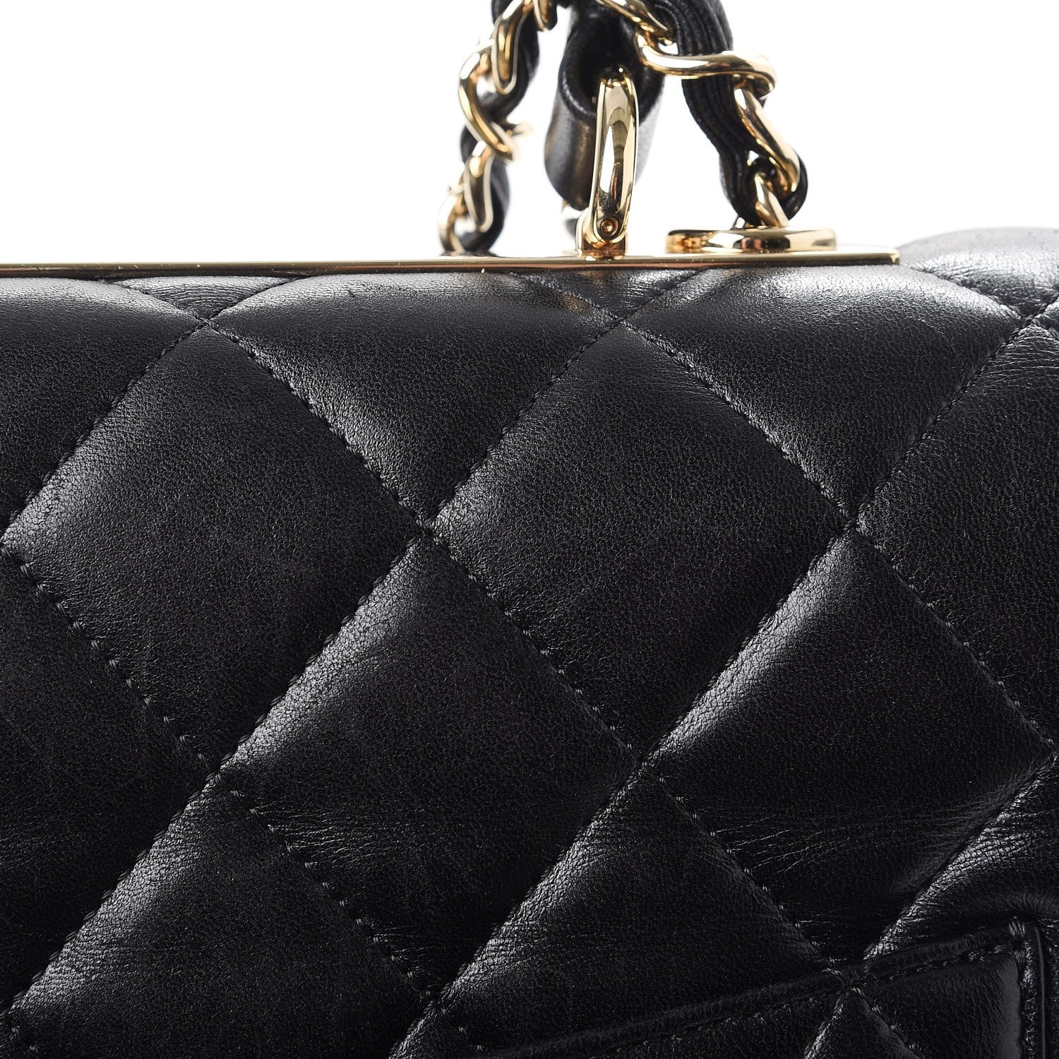 Chanel Lambskin Quilted Large Trendy CC Dual Handle Flap Bag Black 11 of 16