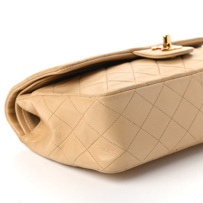 Chanel Lambskin Quilted Medium Double Flap Beige 6 of 12