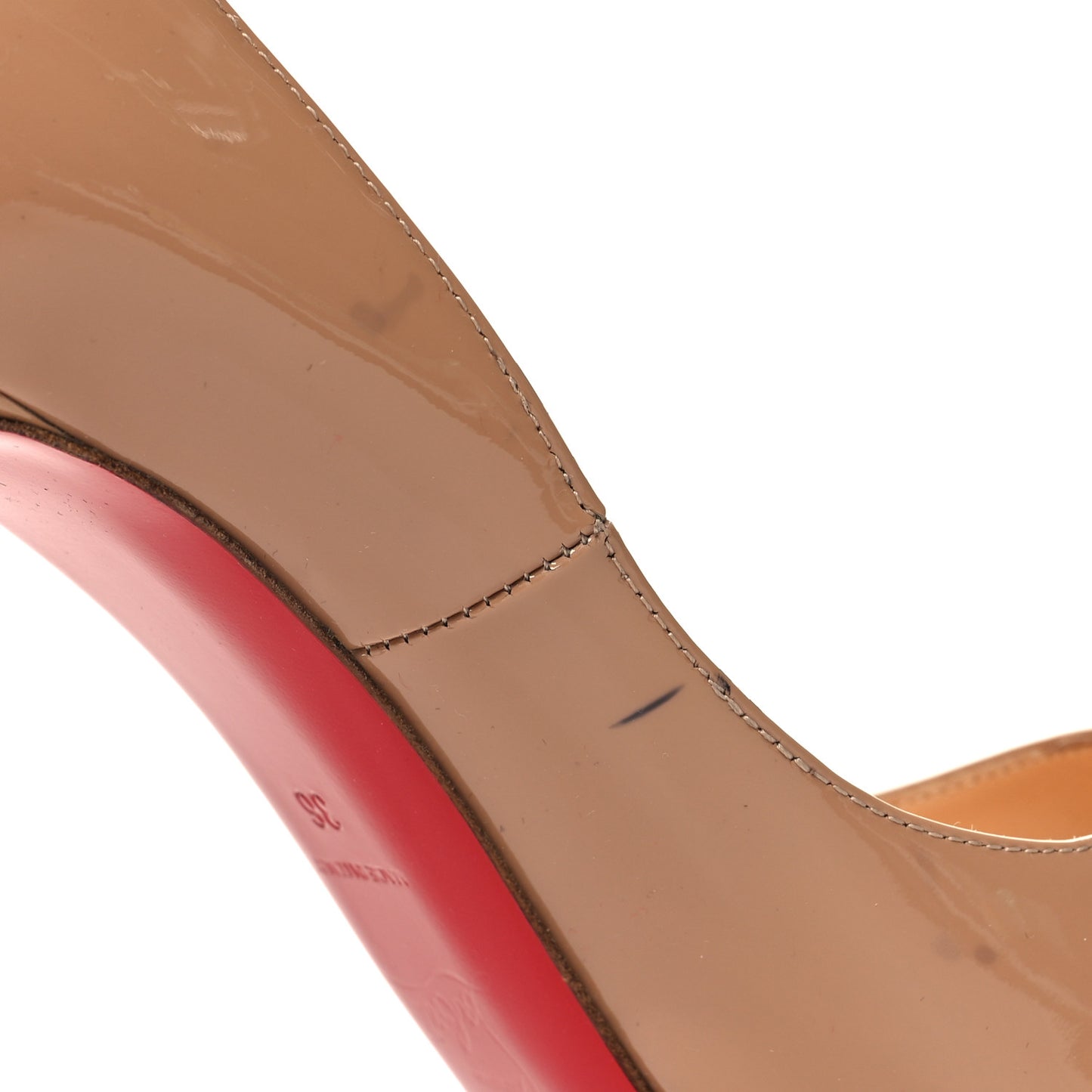 Patent New Very Prive 120 Pumps 36 Nude