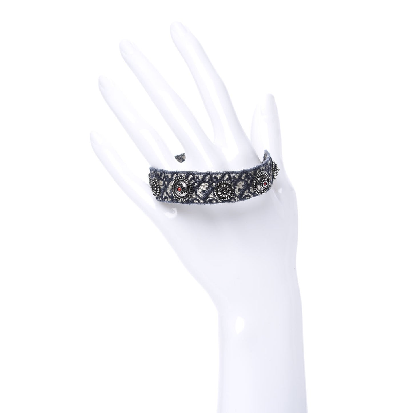 Woven Cotton Oblique J'Adior Friendship Bracelet Blue