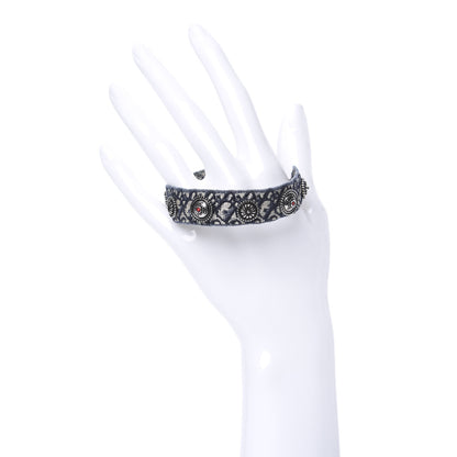 Christian Dior Woven Cotton Oblique J'Adior Friendship Bracelet Blue 2 of 4