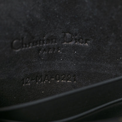 Christian Dior Ultra Matte Calfskin Saddle Belt Clutch Black 6 of 9