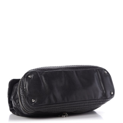 Chanel Calfskin Stitched Large Expandable Flap Bag Black 4 of 9