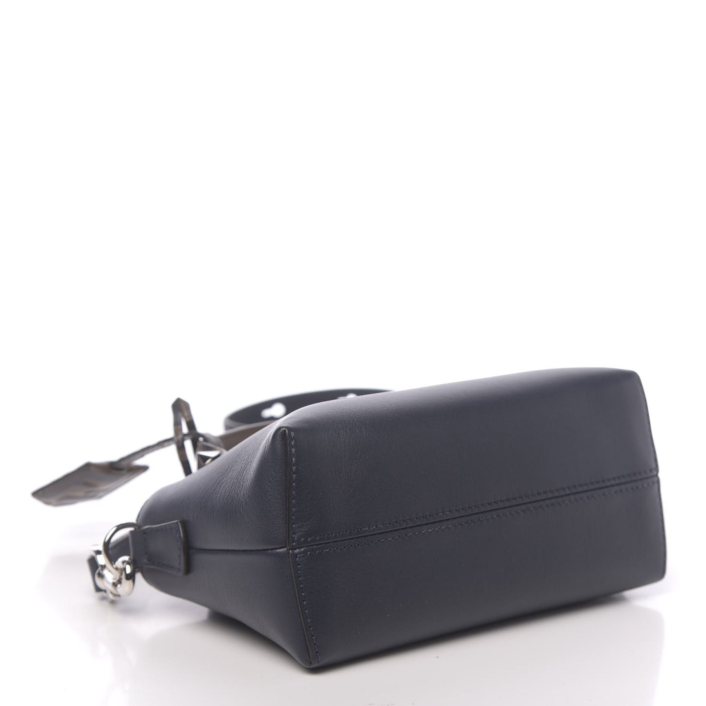 Vitello Dolce Bi-Color FF 1974 Embossed Mini By The Way Boston Bag Midnight Maya Black
