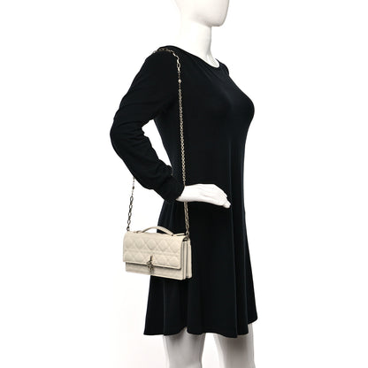 Christian Dior Lambskin Cannage Mini My Dior Bag Latte 2 of 13