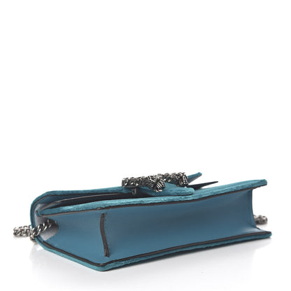 Gucci Velvet Super Mini Dionysus Shoulder Bag Pavone Cyan 4 of 11