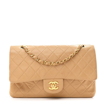 Chanel Lambskin Quilted Medium Double Flap Beige 1 of 11