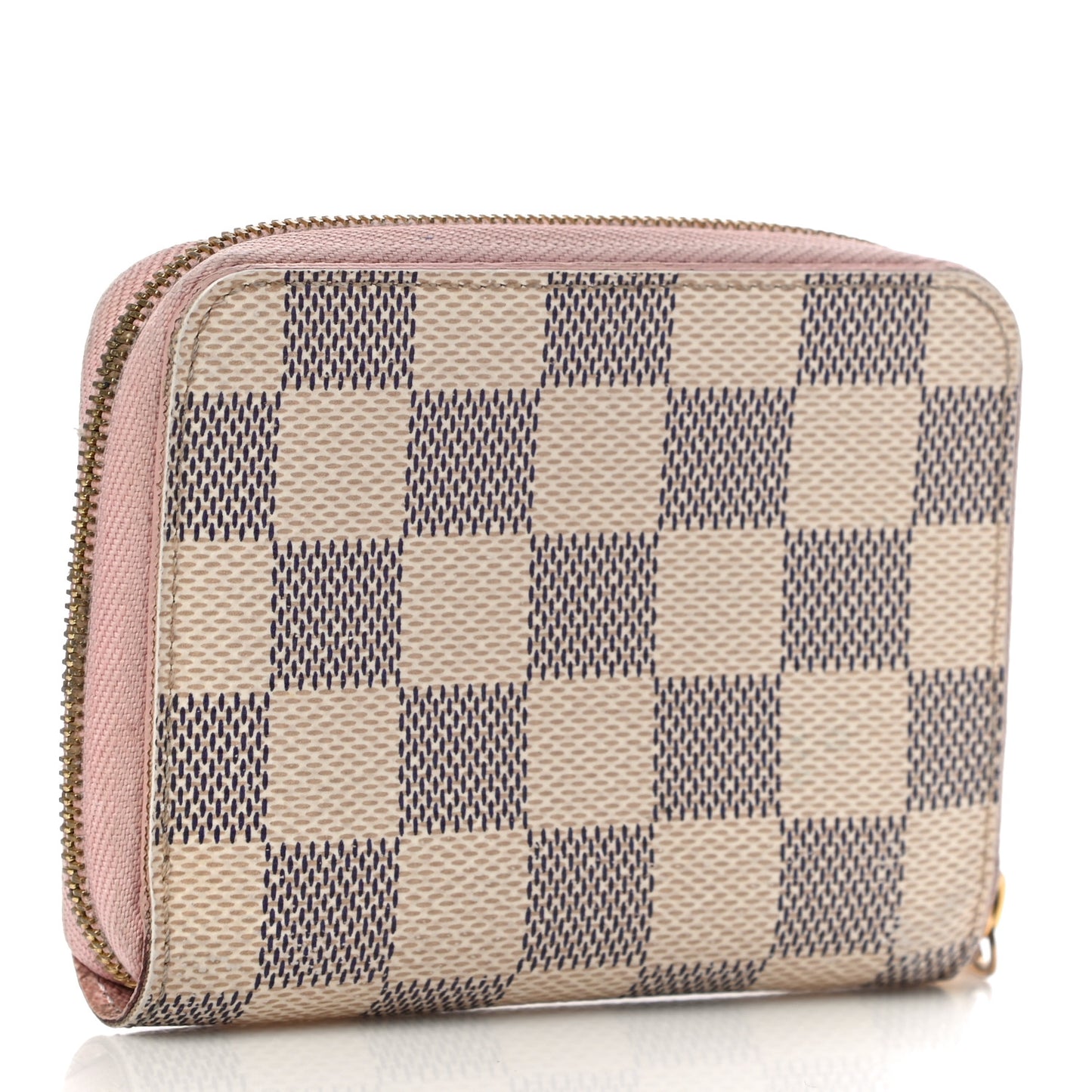 Damier Azur Zippy Coin Purse Rose Ballerine