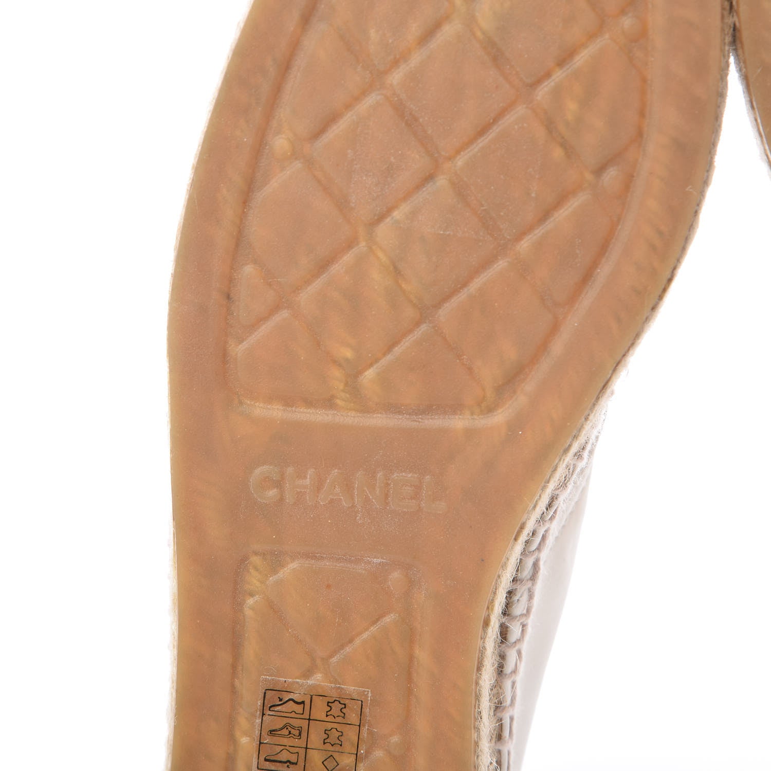 Chanel Lambskin Cap Toe Lace Up Espadrilles 42 White Black 7 of 8