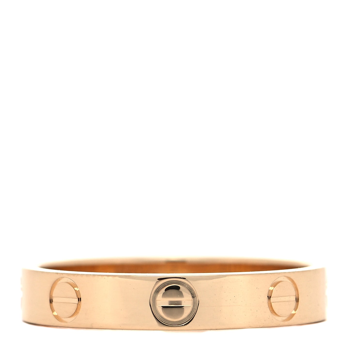 18K Yellow Gold 3.5mm LOVE Wedding Band Ring 55 7.25