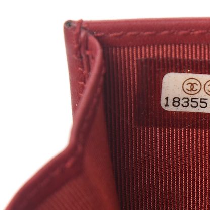 Chanel Caviar Quilted Large Zip Around Organizer Wallet Red 7 of 9