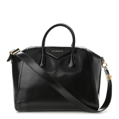 Givenchy Shiny Lord Calfskin Medium Antigona Black 1 of 10
