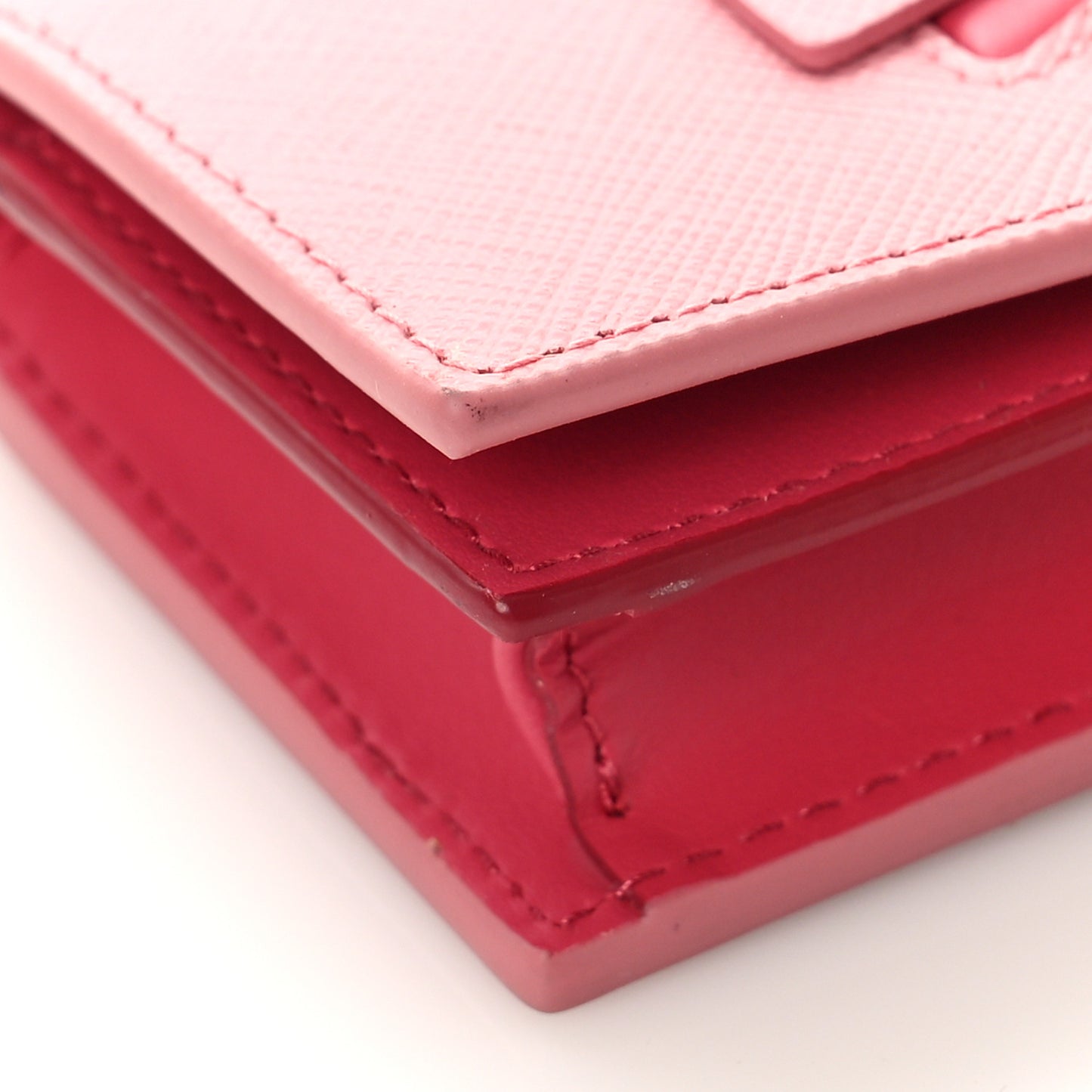 Saffiano Metal Business Card Holder Petalo Peonia