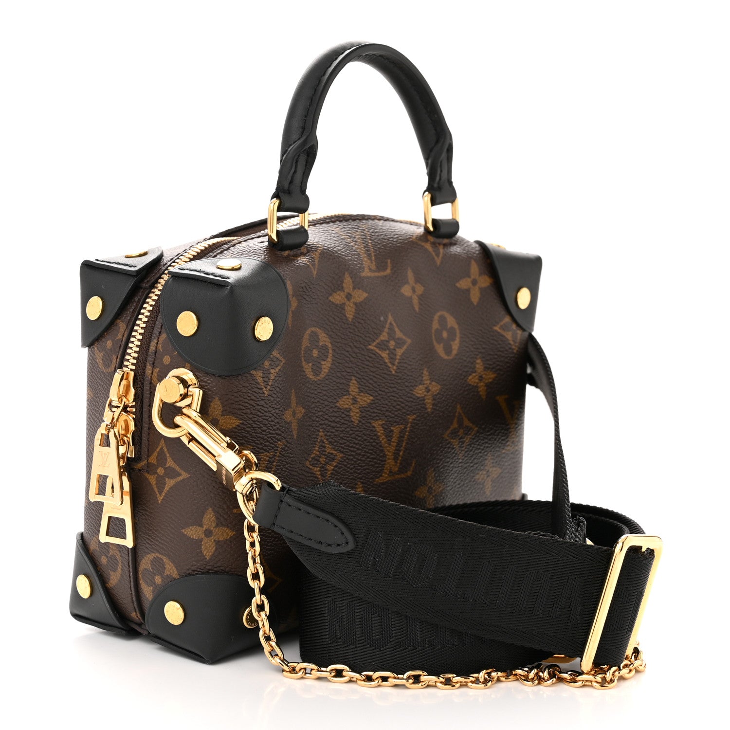 Louis Vuitton Monogram Petite Malle Souple Black 3 of 10