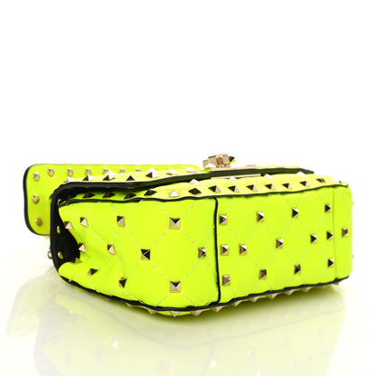 Valentino Garavani Calfskin Mini Rockstud Spike Shoulder Bag Lime 4 of 10