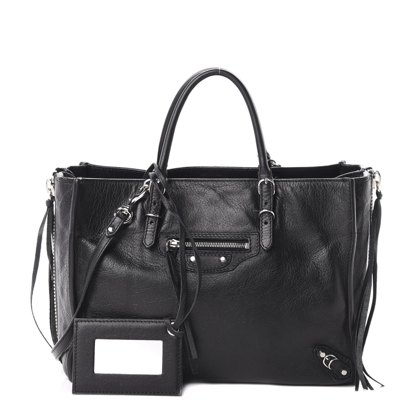 Veau Papier A6 Zip Around Tote Black