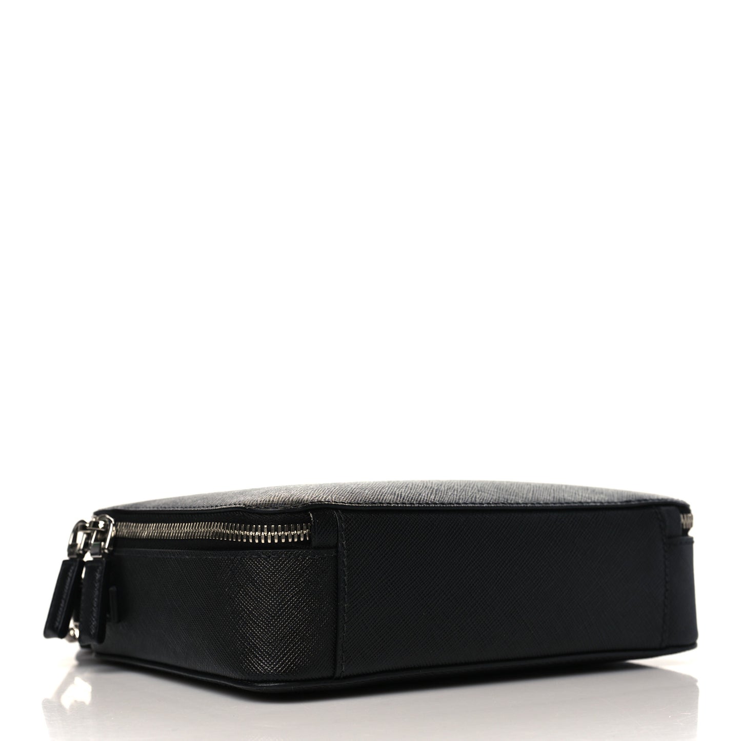 Saffiano Travel Medium Brique Crossbody Bag Black