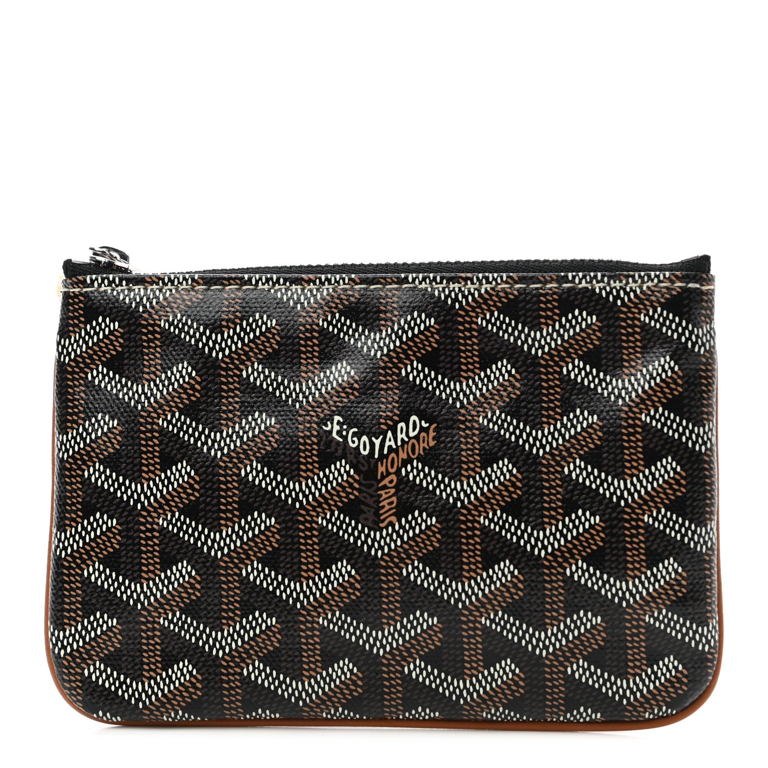 Goyard Goyardine Mini Senat Pochette Black Gold 1 of 7