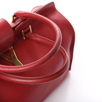 Saint Laurent Calfskin Medium Classic Y Cabas Red 10 of 15