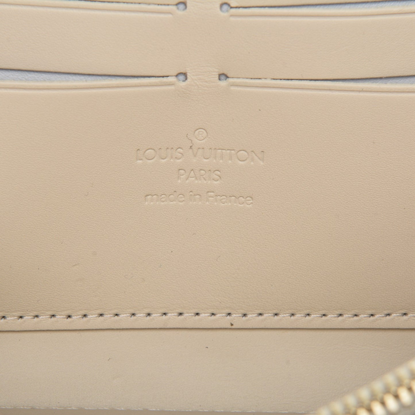 Vernis Zippy Wallet Blanc Corail
