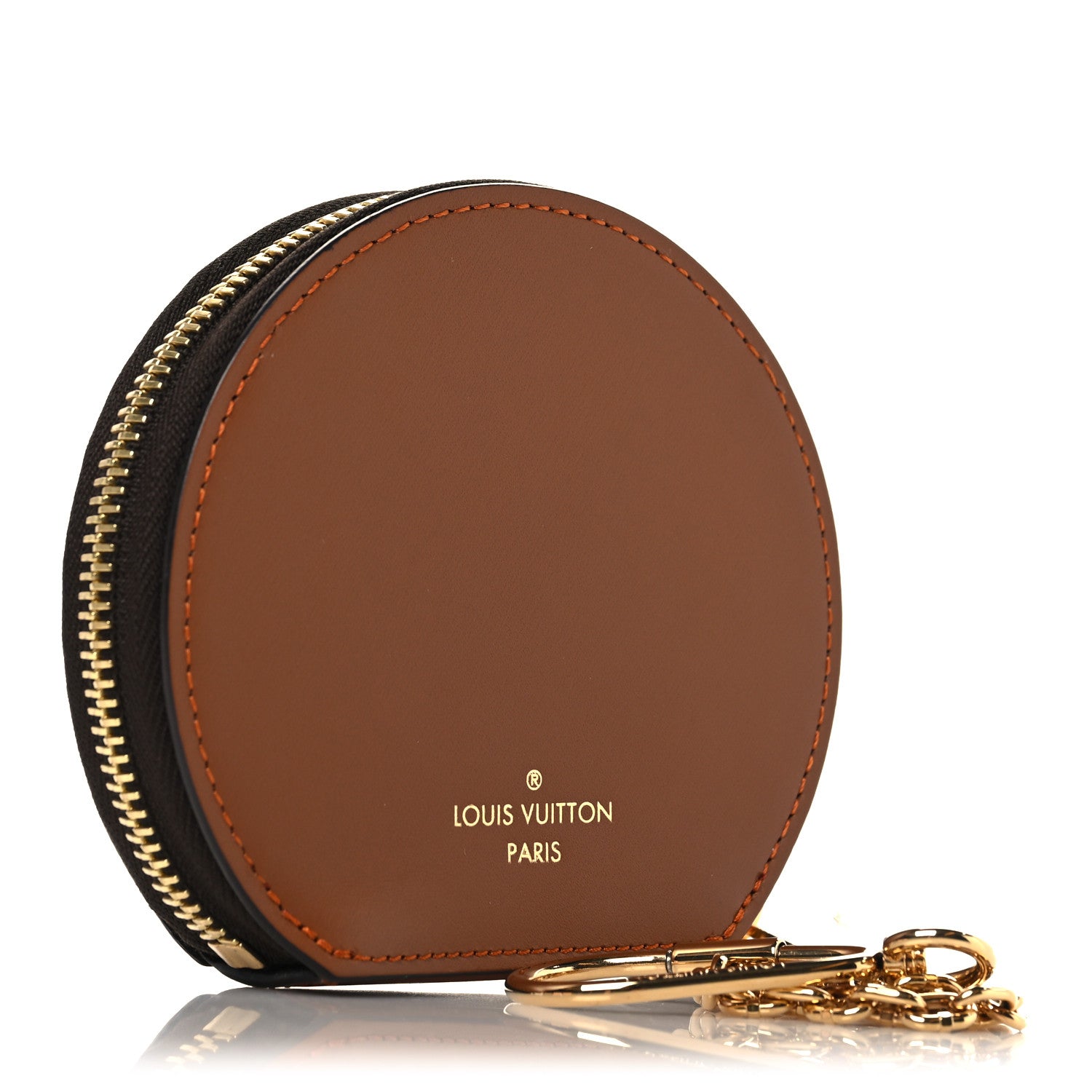 Louis Vuitton Calfskin Catogram Micro Boite Chapeau Marron 3 of 7