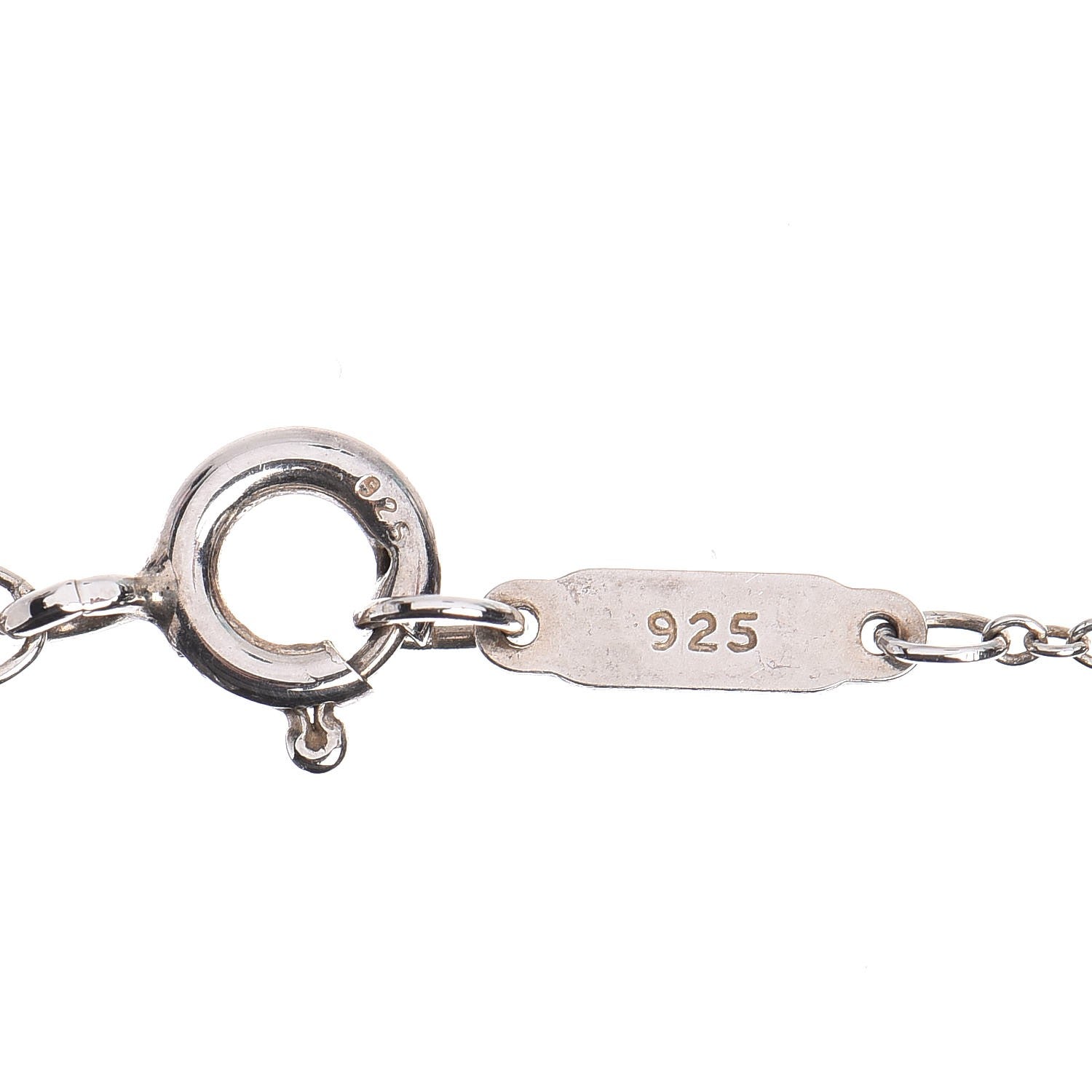 Tiffany Sterling Silver Notes Heart Tag Charm Necklace 6 of 7