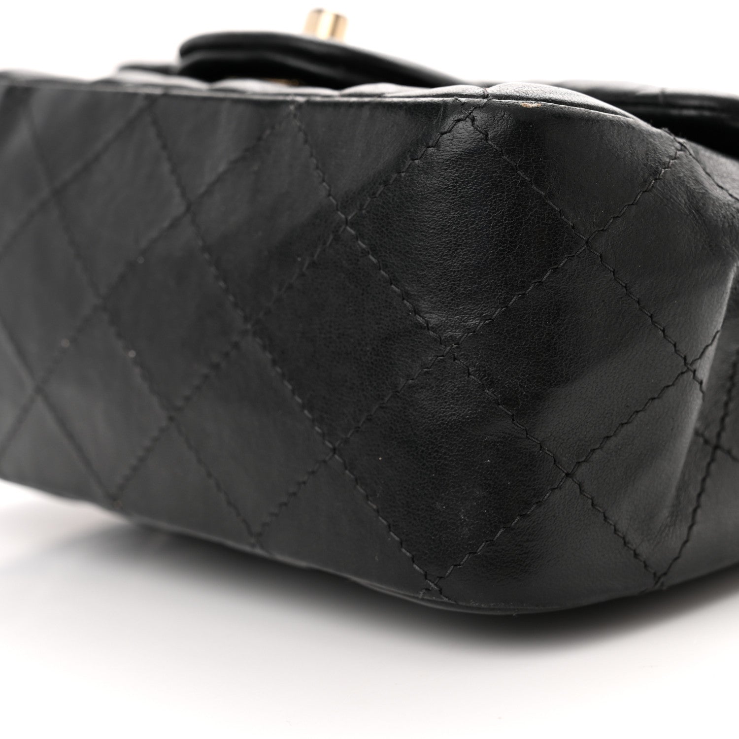 Chanel Lambskin Quilted Mini Square Flap Black 10 of 20