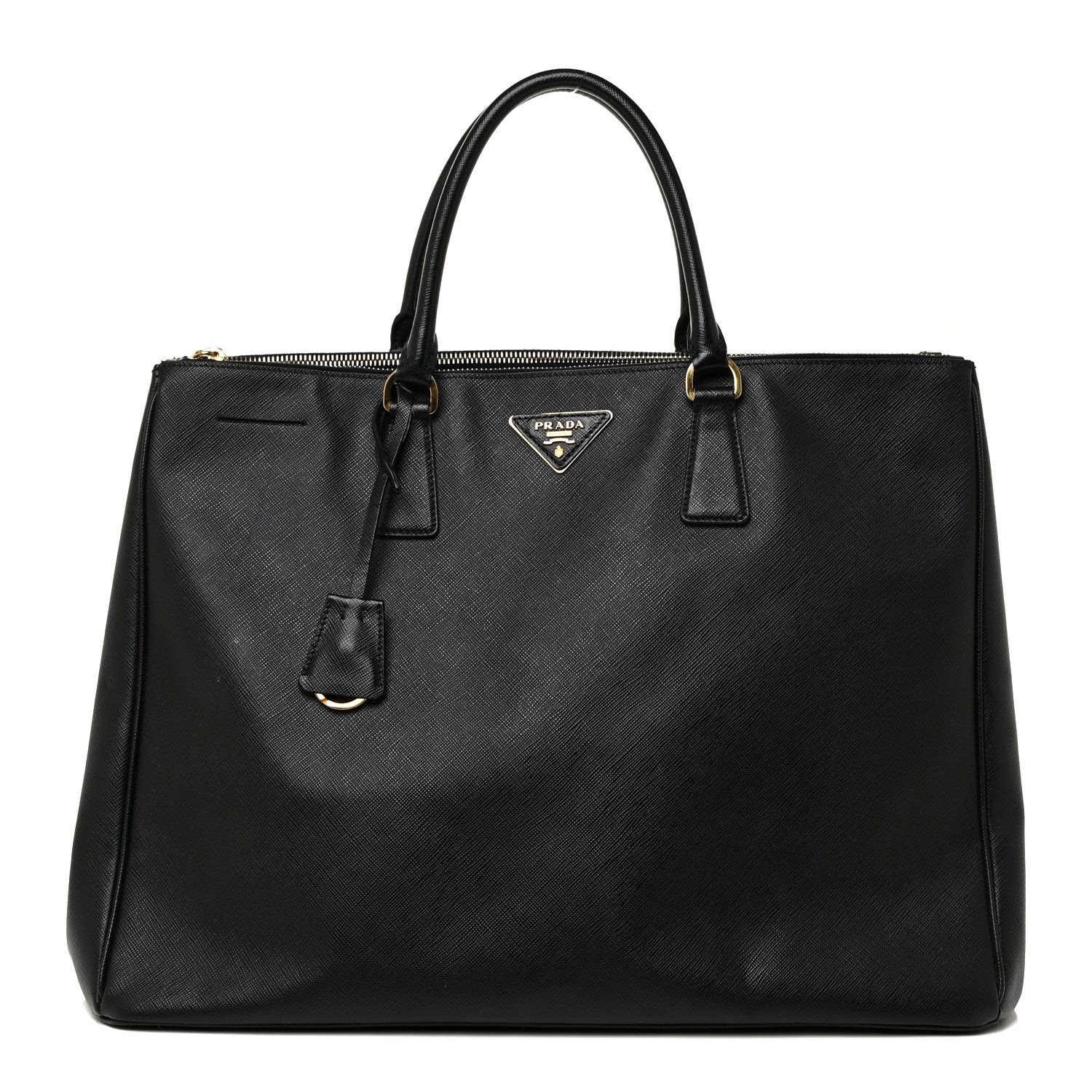 Prada Saffiano Large Galleria Double Zip Tote Black 1 of 18