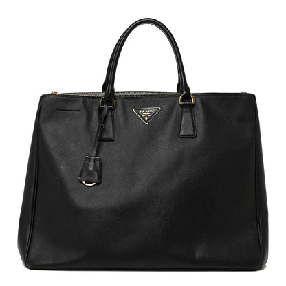 Prada Saffiano Large Galleria Double Zip Tote Black 1 of 18