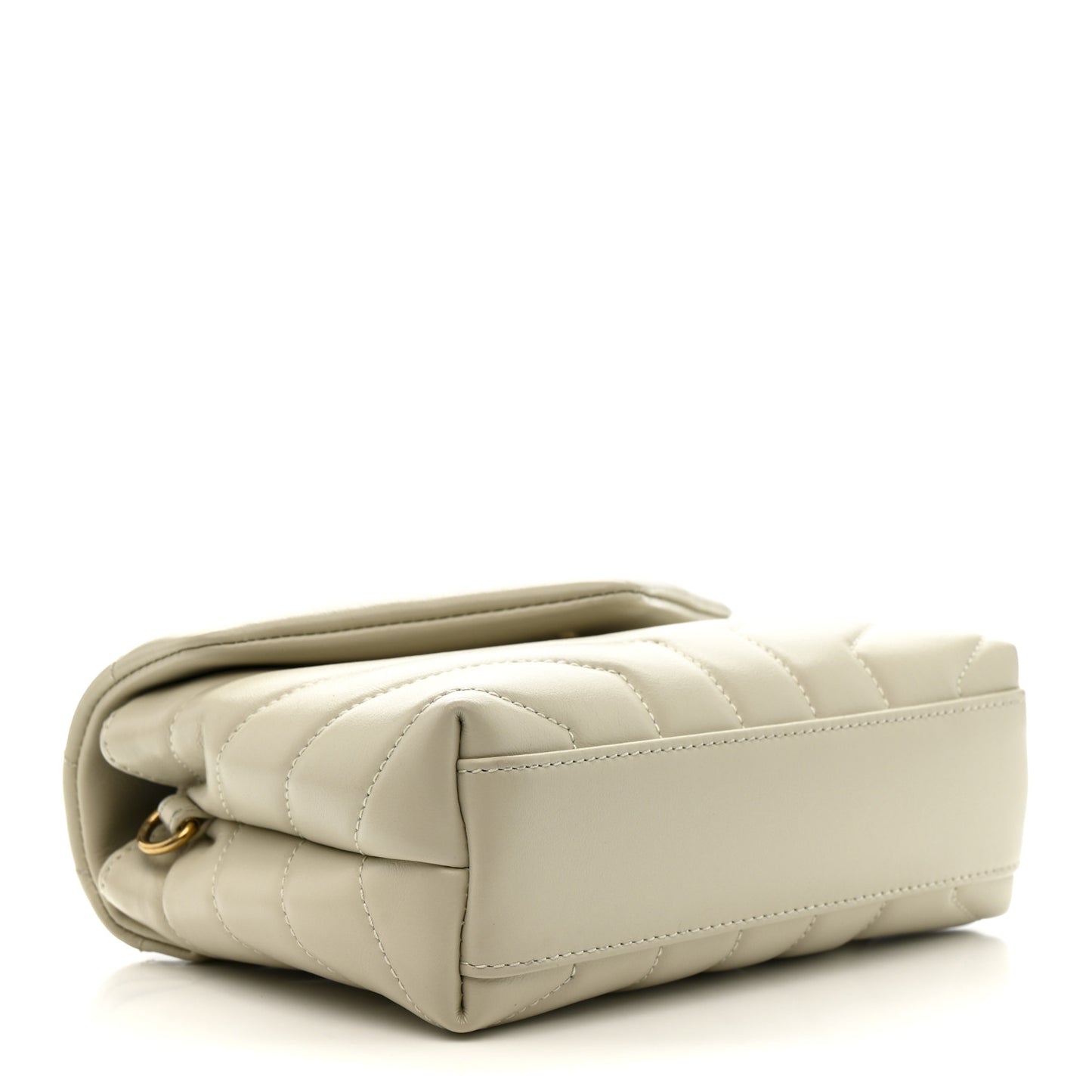 Calfskin Y Quilted Monogram Toy Loulou Crossbody Bag Crema Soft