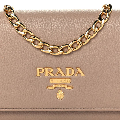 Prada Vitello Daino Chain Wallet Cammeo 7 of 9