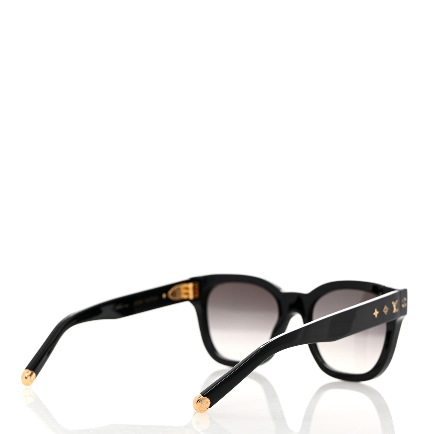 Acetate My Monogram Square Sunglasses Z1523W Black