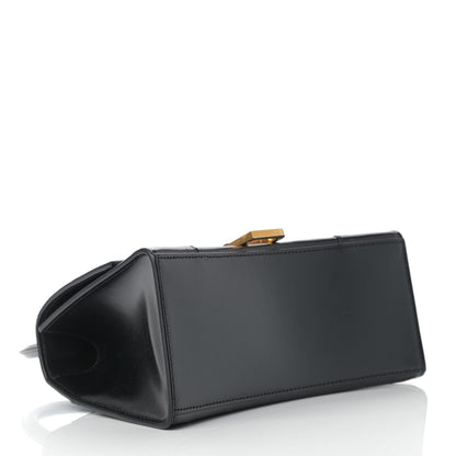 Balenciaga Shiny Box Calfskin Small Hourglass Top Handle Bag Black 4 of 12