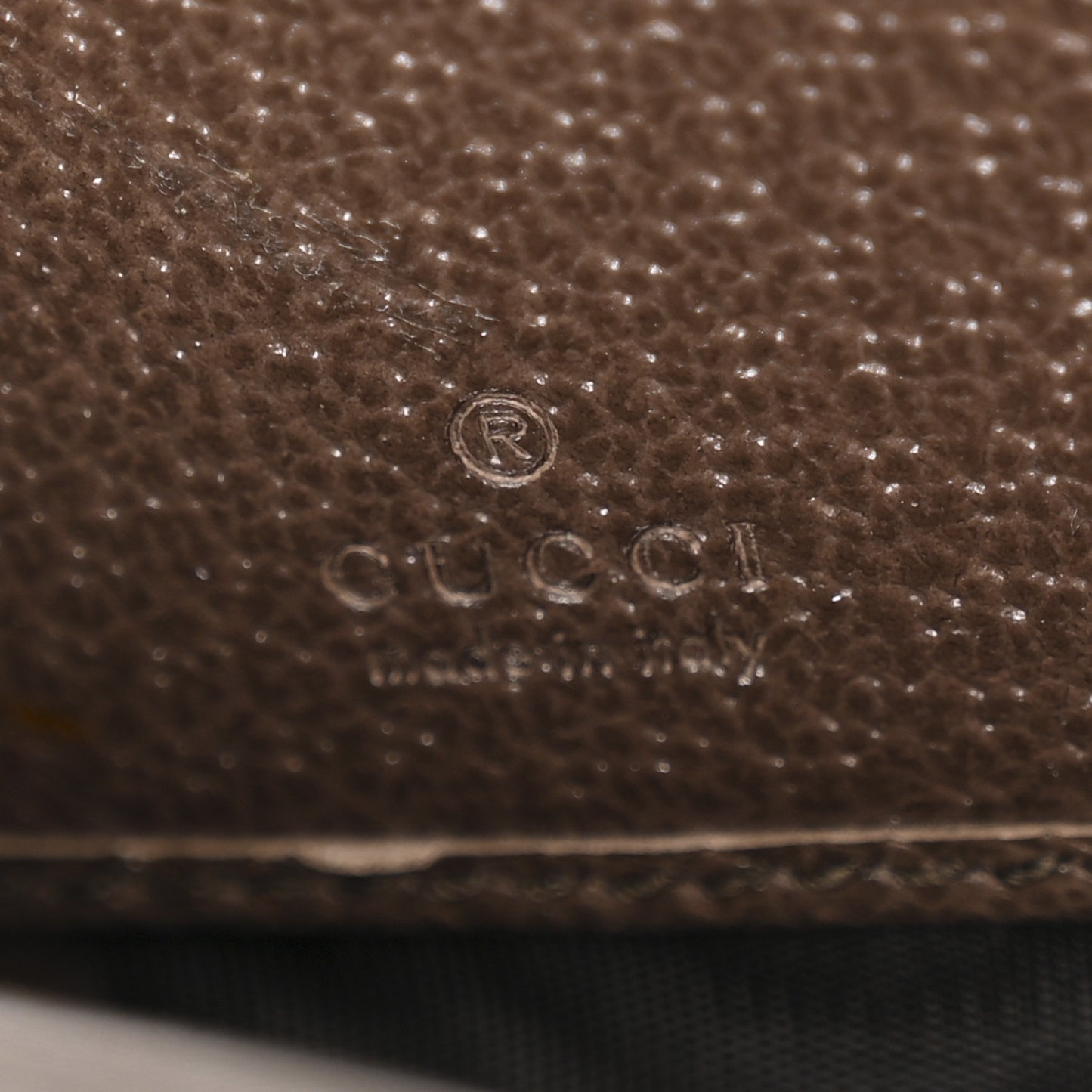Monogram Jumbo GG Textured Dollar Calfskin Diana Zip Around Continental Wallet Camel Ebony New Acero