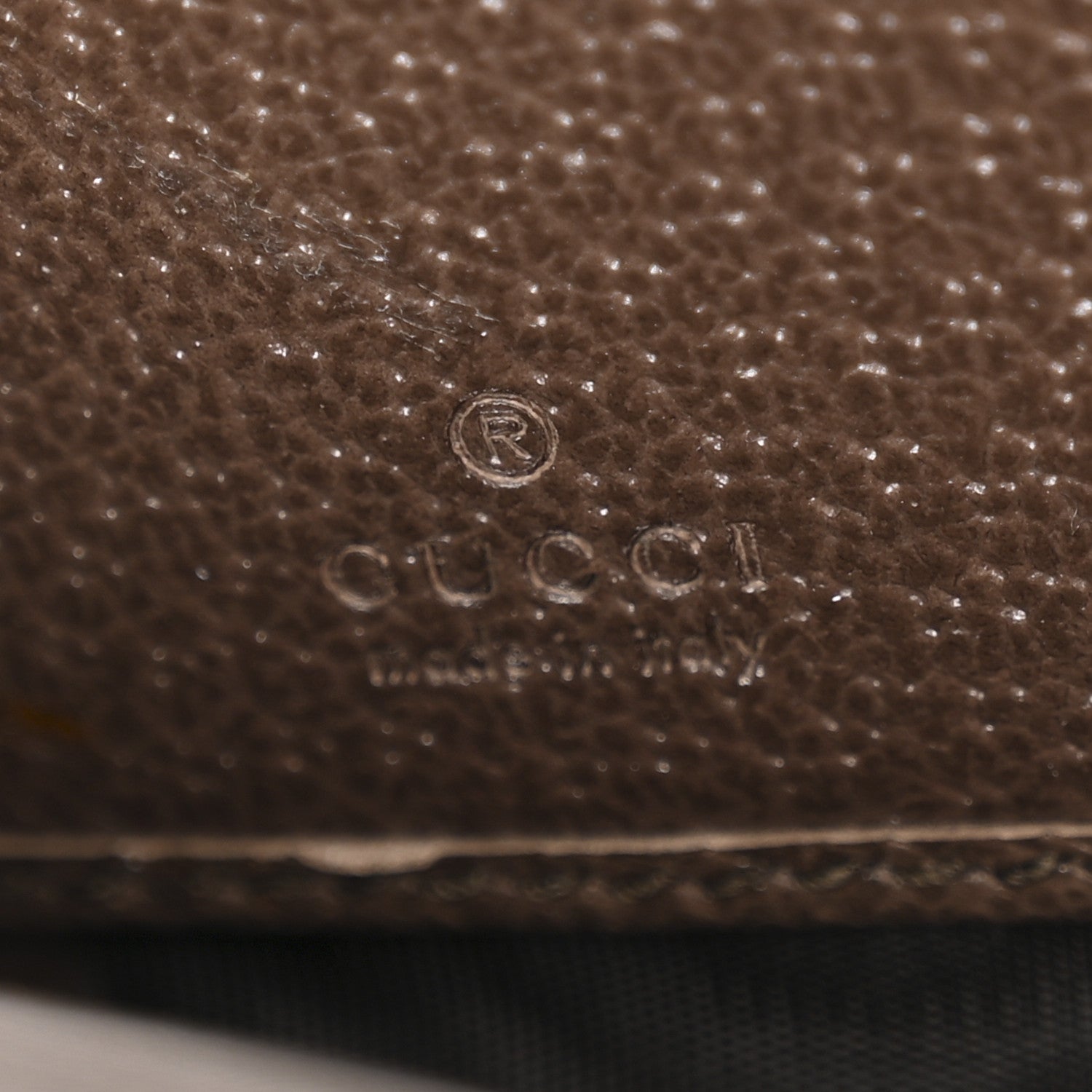 Gucci Monogram Jumbo GG Textured Dollar Calfskin Diana Zip Around Continental Wallet Camel Ebony New Acero 6 of 8