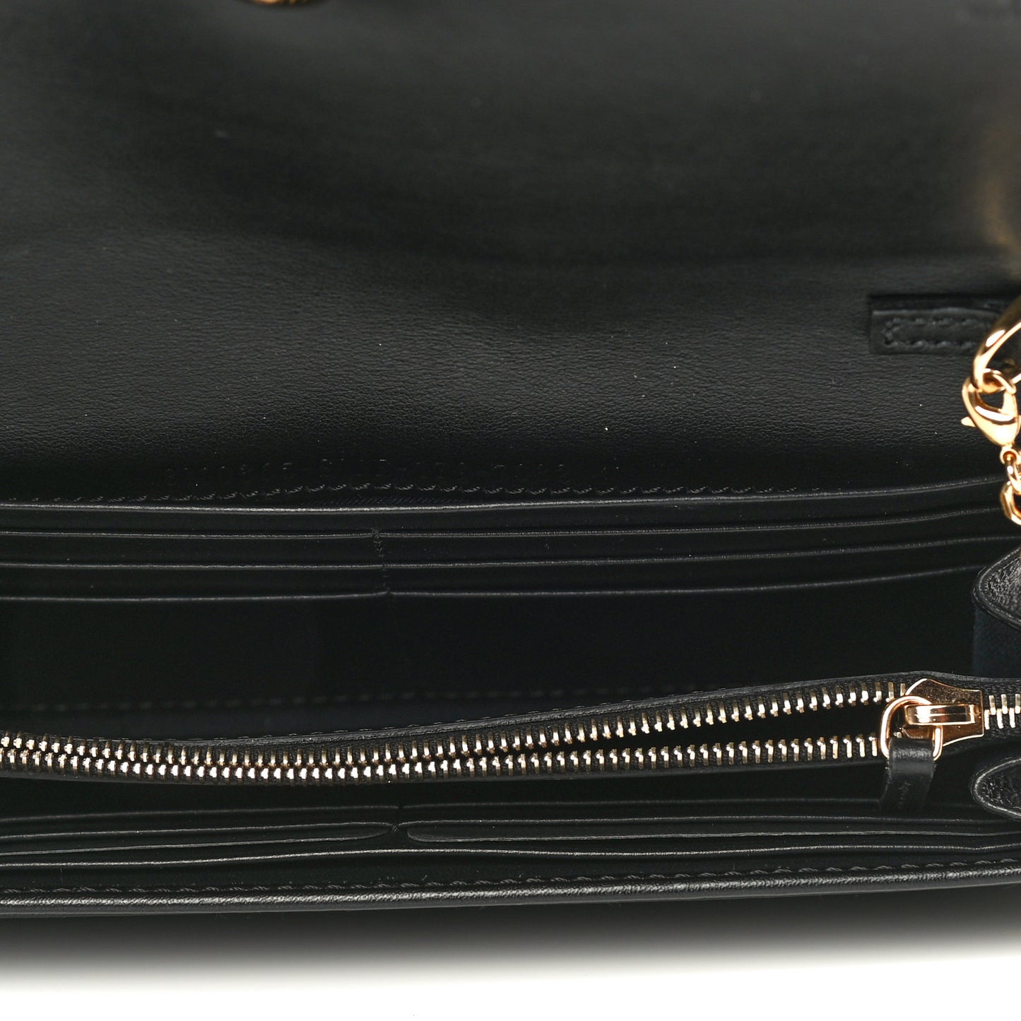 Vitello Liberty Century Lucido By The Way Continental Wallet On Chain Black