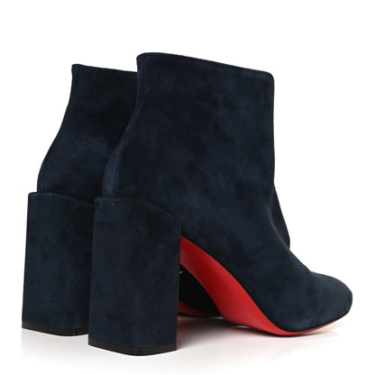 Christian Louboutin Suede Castarika Round Toe Ankle Booties 41 Nocturne 4 of 10