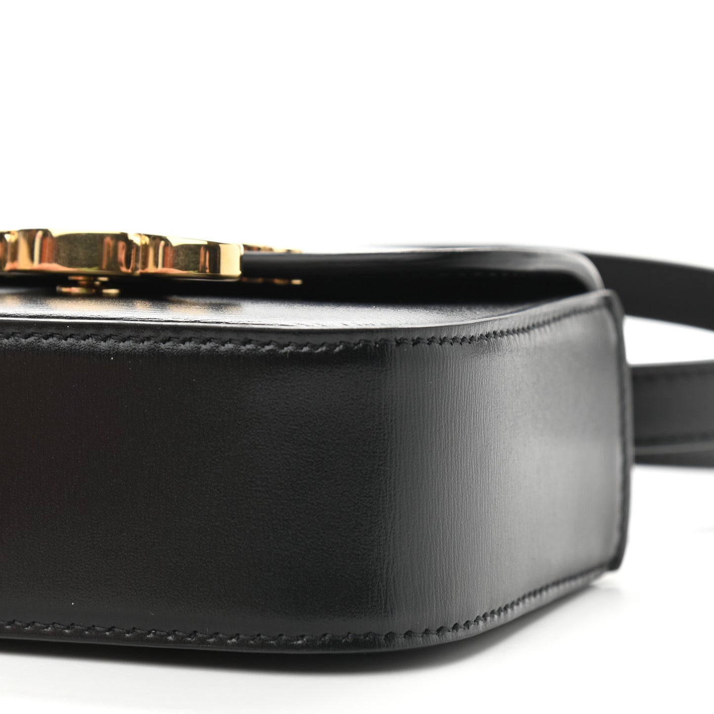 Shiny Calfskin Mini Triomphe Black