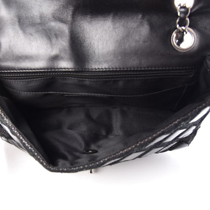 Chanel Vinyl Mesh Quilted Medium Single Flap Black 6 of 8
